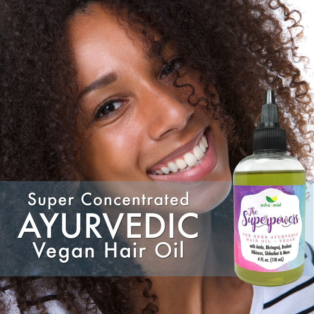 VEGAN The Superpowers Ayurvedic Hair Growth oil, Growth Serum, Amla oil, 10 Herb Coconut hair oil