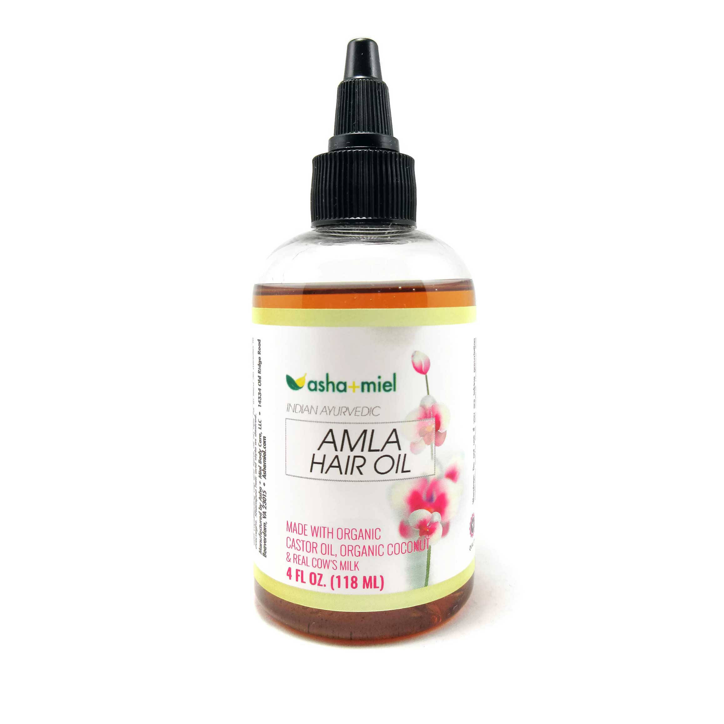 Amla Oil Ayurvedic Indian Hair Oil, Pure Amla Castor oil, 4 ounce plastic bottle