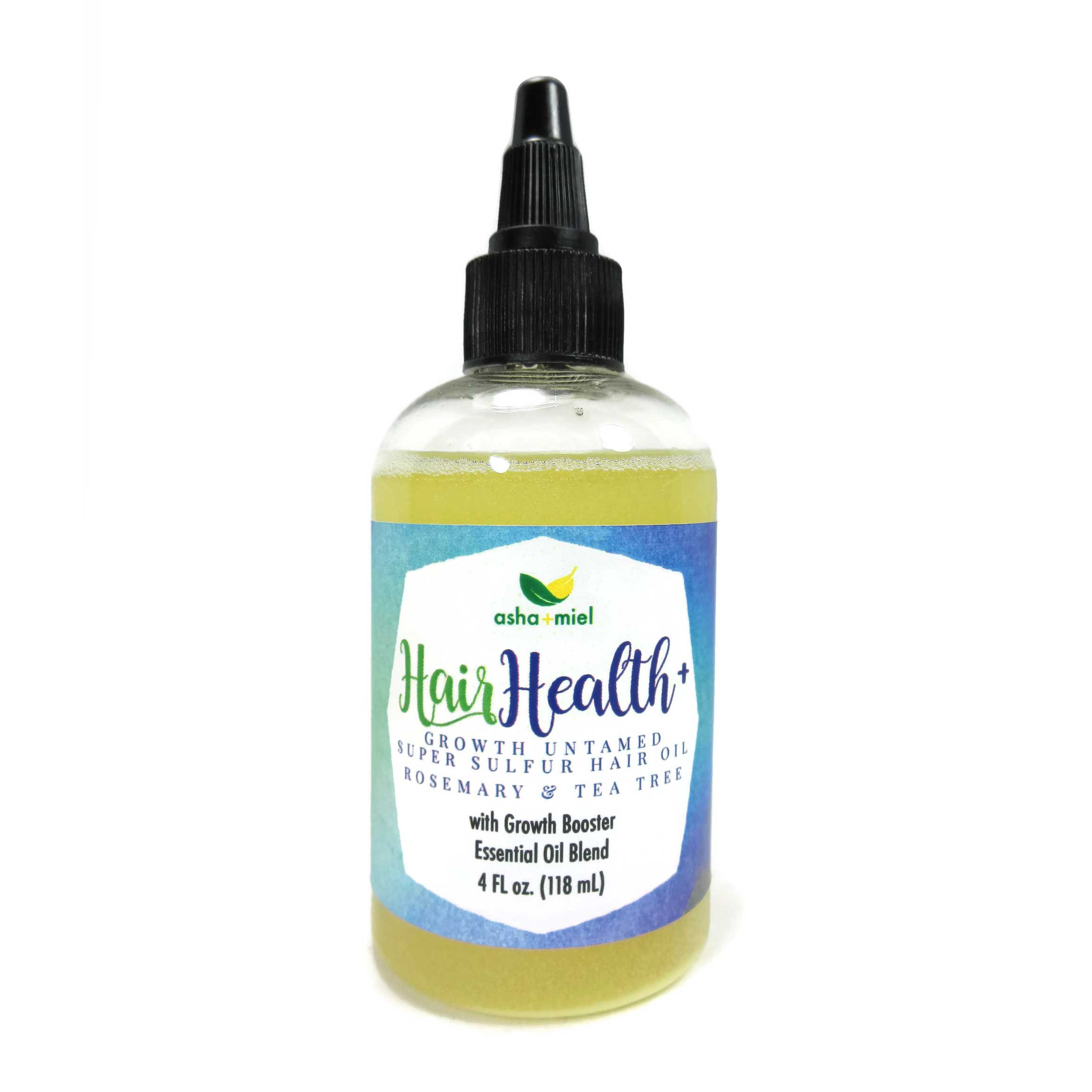 Growth Untamed Super Sulfur Hair Oil - Rosemary & Tea Tree, 4 oz, Hair Growth, Castor hair oil