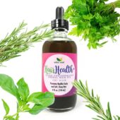 Super Concentrated Herbal Hair Oil, 4 ounce glass dropper bottle, Dry Hair Formula
