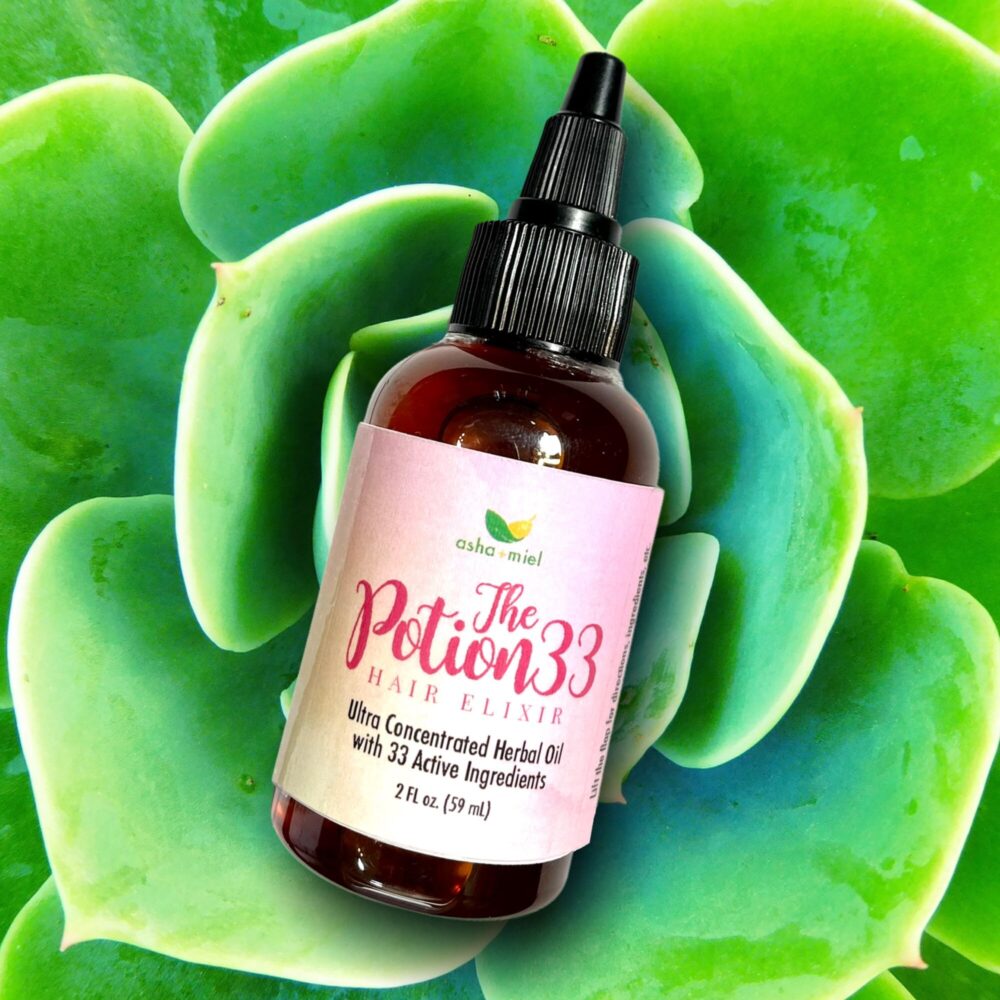 The Potion Hair Growth Oil Containing 33 Herbs and Essential Oils