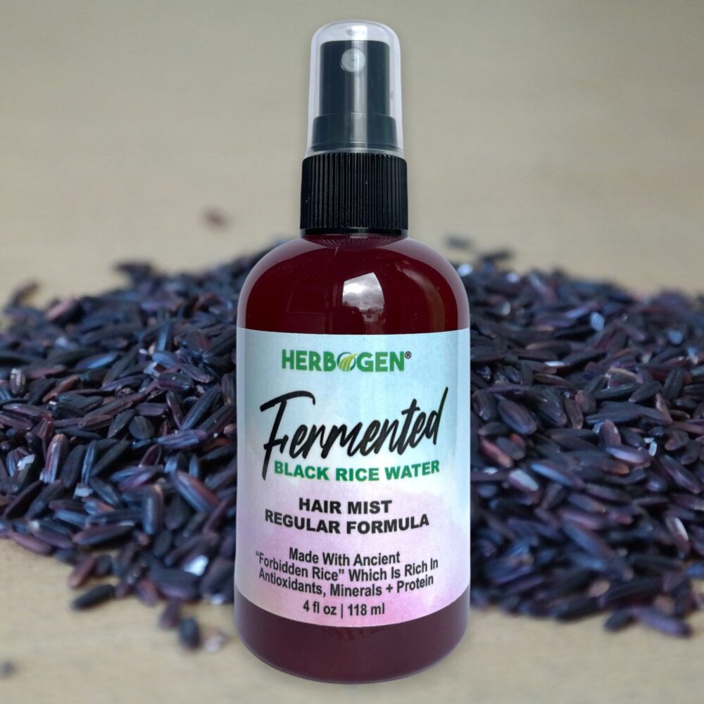 Black Fermented Rice Water Spray, Black Rice Water, Hair Growth, Herbal Hair Mist