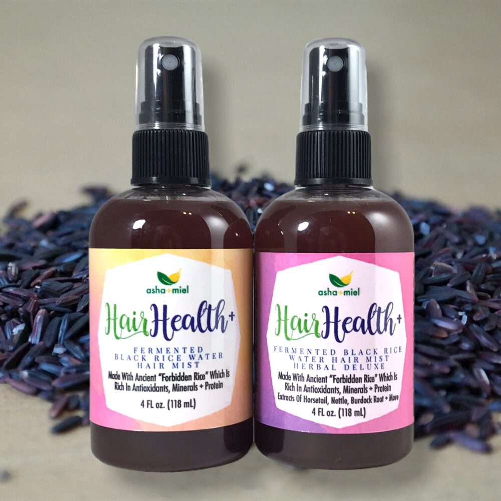Black Fermented Rice Water Spray, Black Rice Water, Hair Growth, Herbal Hair Mist