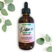 Potion 33 hair oil, 4 oz glass dropper bottle