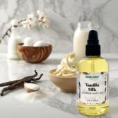 4 oz Bottle of Vanilla Silk Body Oil with Vanilla, Buttercream, Sugar and eggs